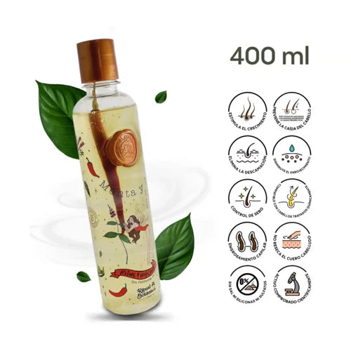 SHAMPOO CONTROL CASPA CON MENTA Y AJÍ
