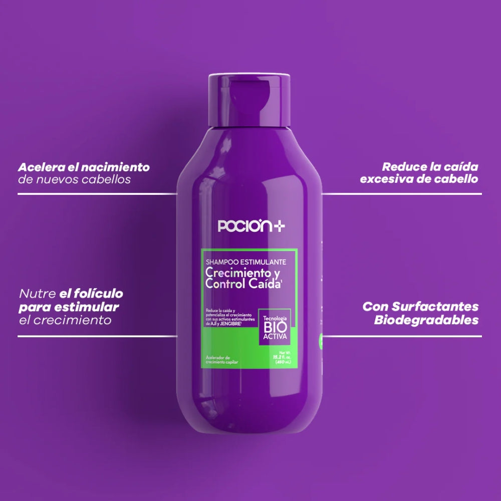 SHAMPOO CRECIMIENTO Y CAIDA POCIÓN