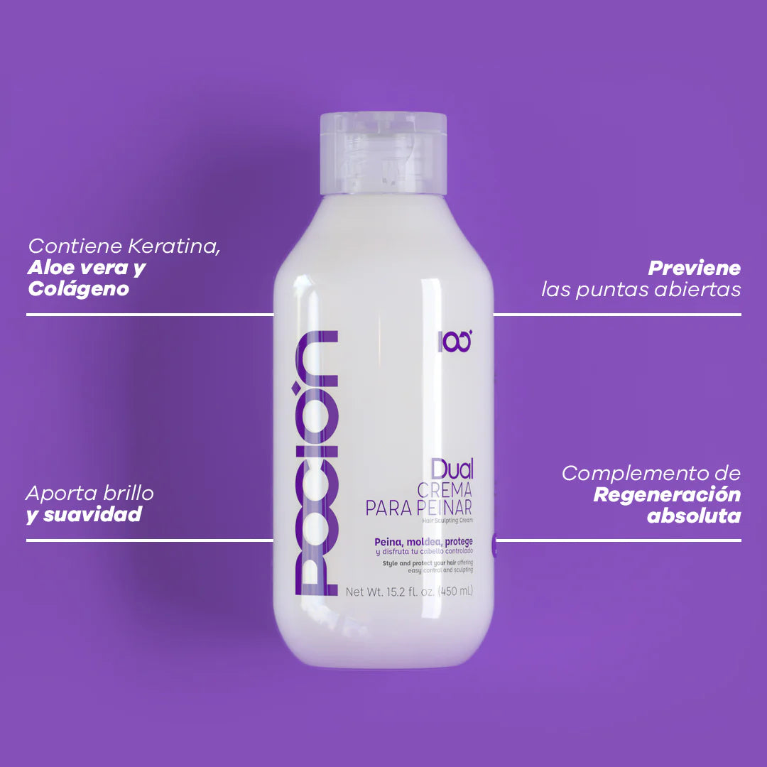DUAL CREMA PARA PEINAR DE REPARACIÓN