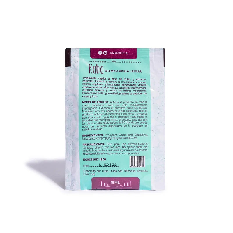 SACHET DE BIOMASCARILLA CAPILAR