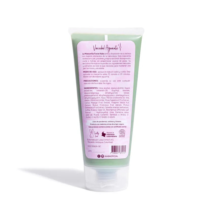 MASCARILLA FACIAL DE AGUACATE