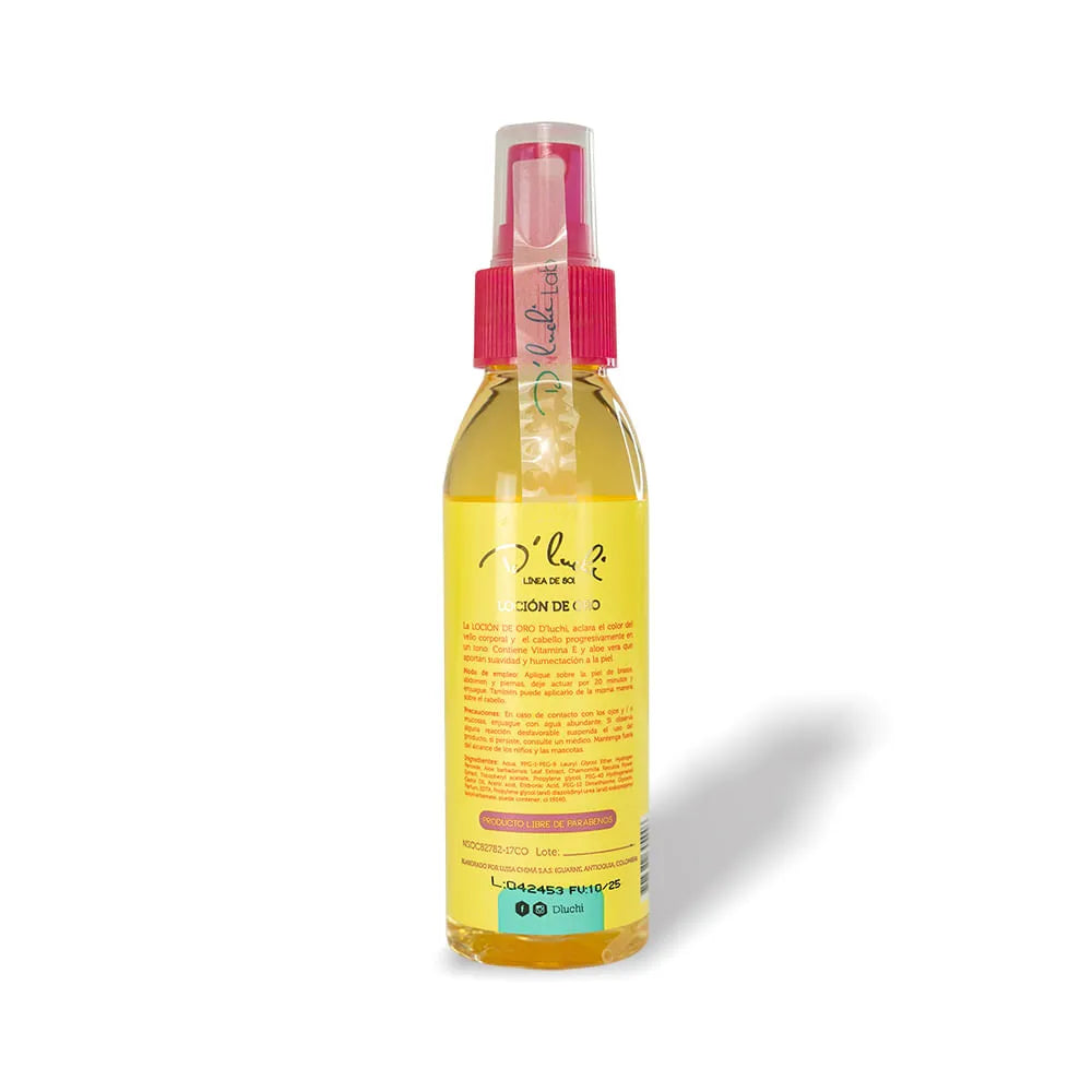 LOCION DE ORO - ACLARANTE DE VELLO CORPORAL 120ML