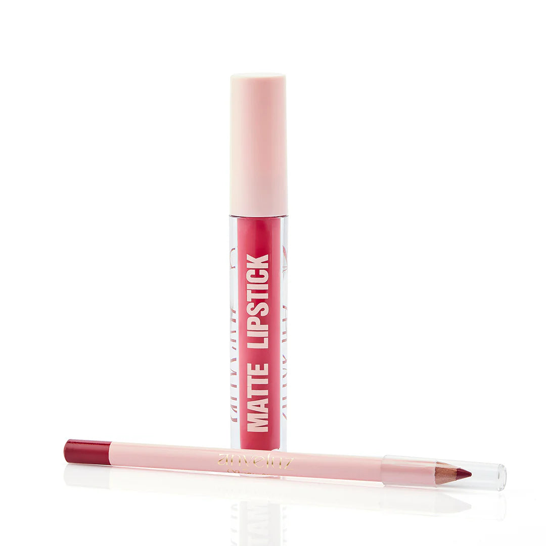 KIT DÚO BRILLO LABIAL Y DELINEADOR DE LABIOS