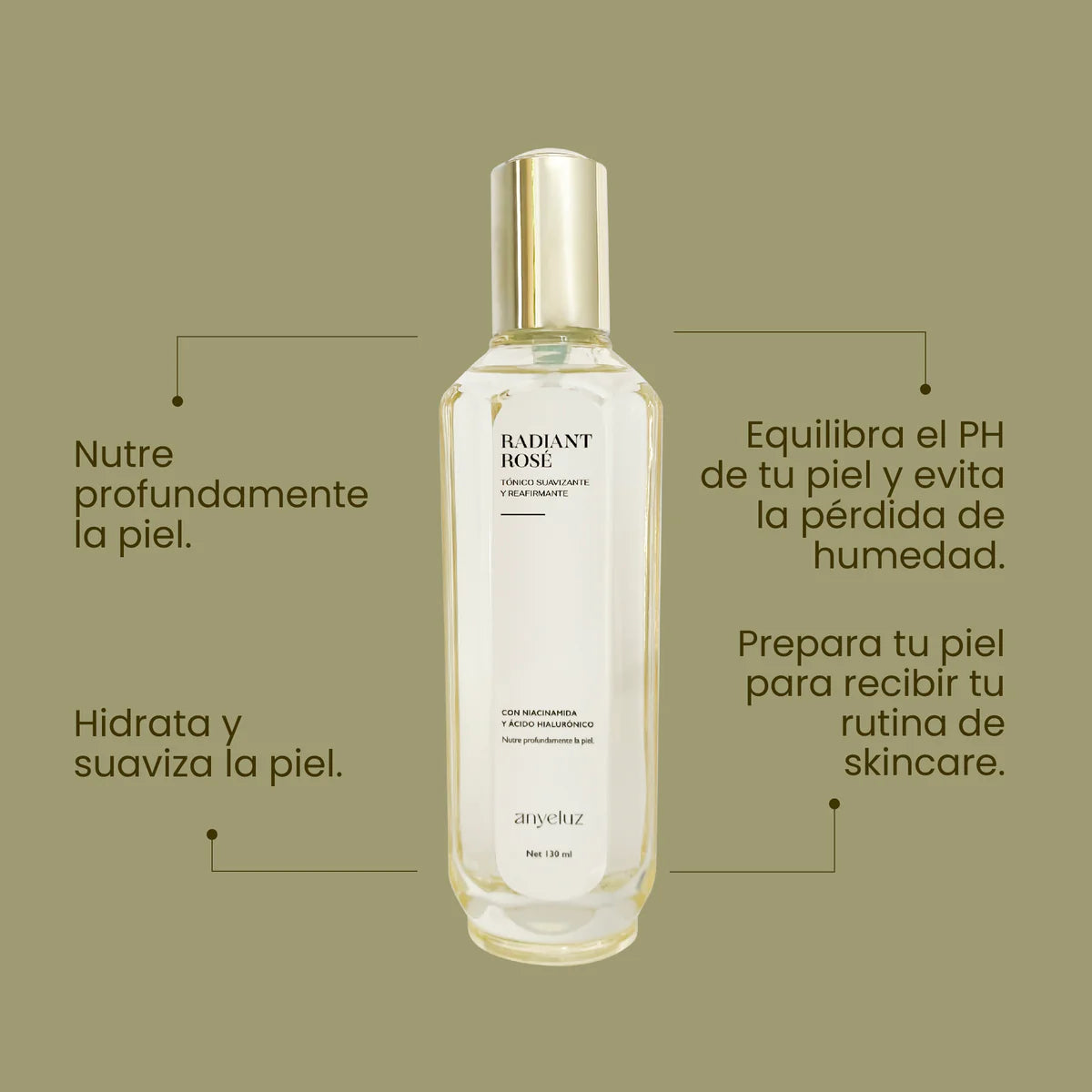 TONICO SUAVIZANTE Y REAFIRMANTE RADIANT