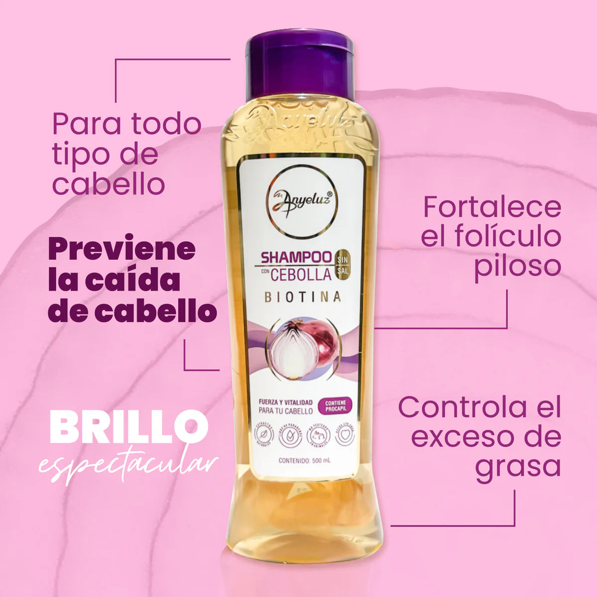 SHAMPOO CON CEBOLLA