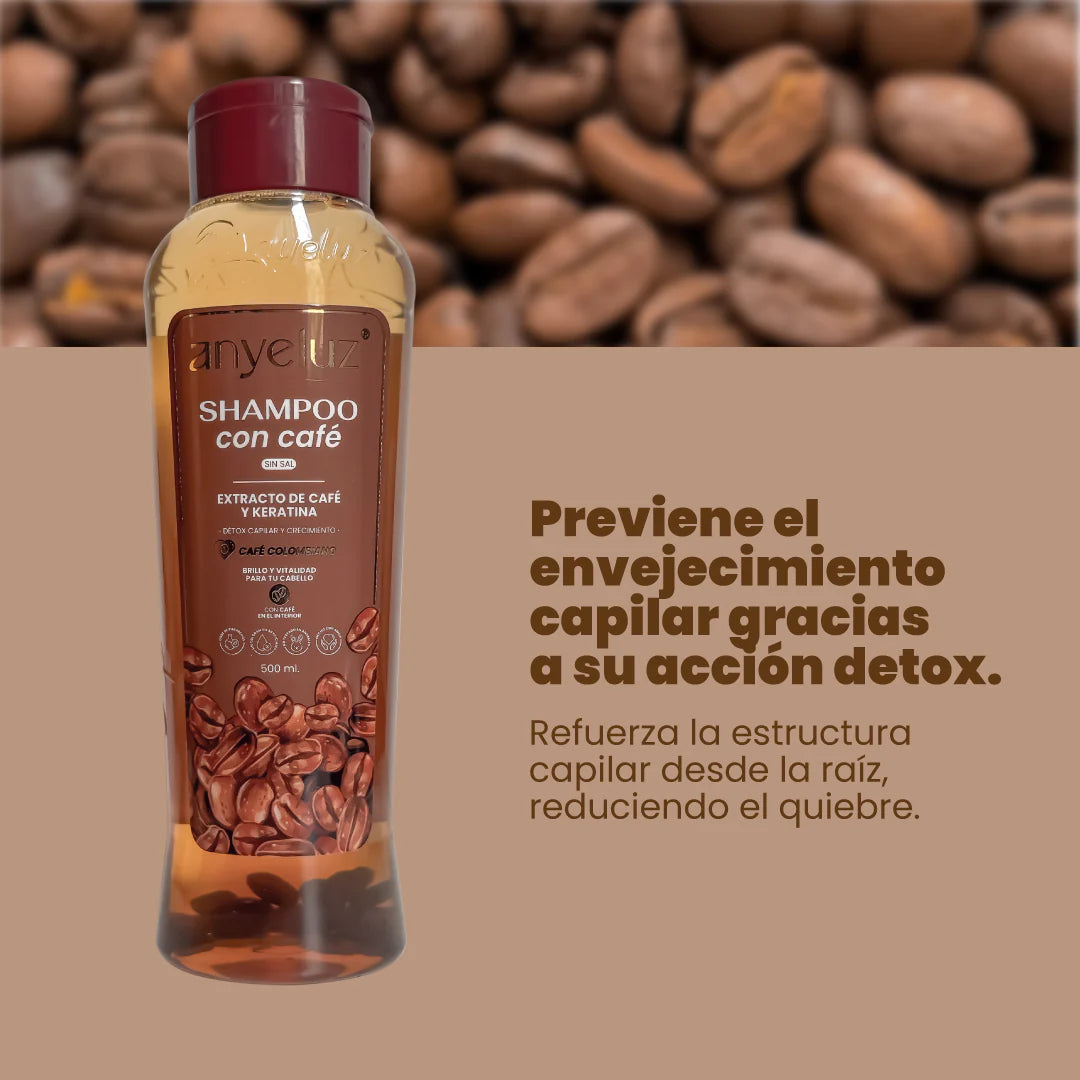 SHAMPOO CON CAFE