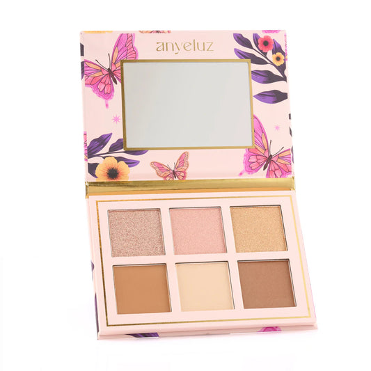 PALETA DE ILUMINADORES, CONTORNOS Y RUBORES GLAM FACE