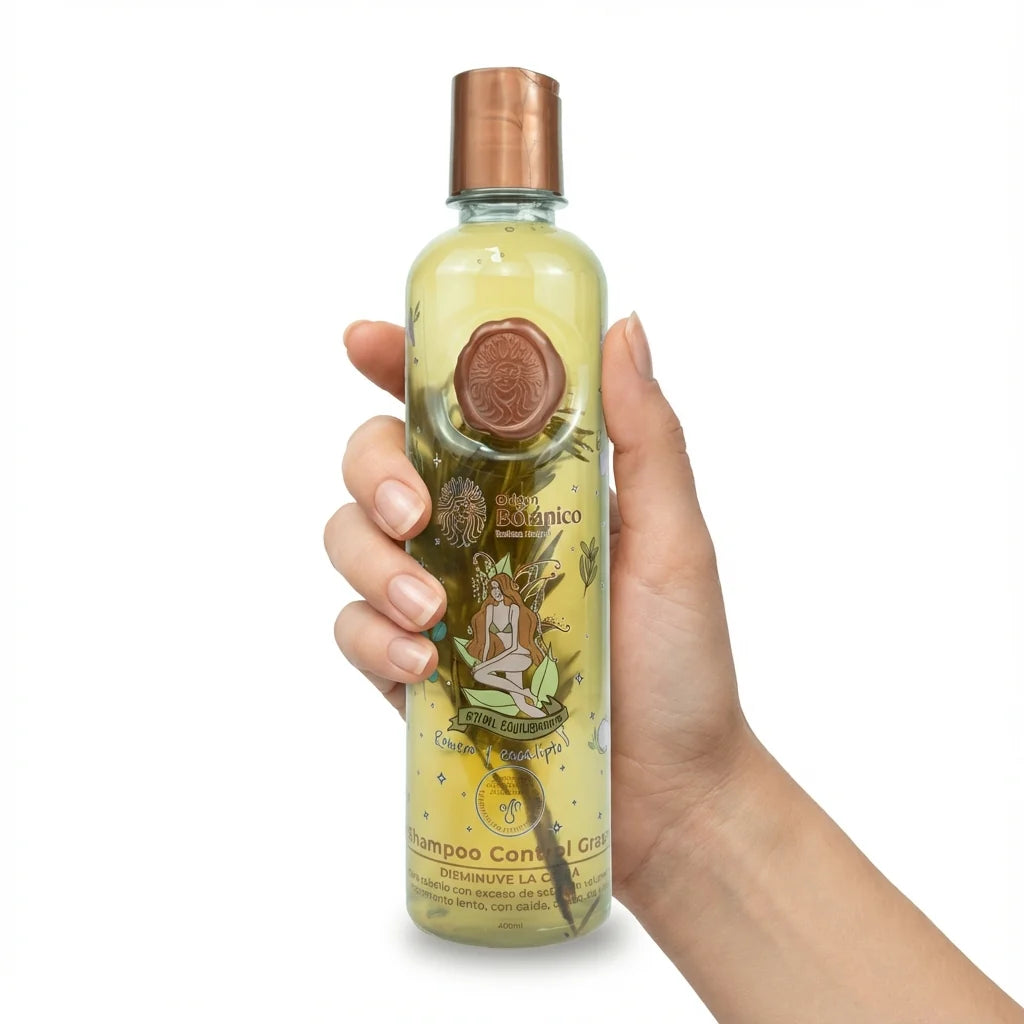 SHAMPOO CONTROL GRASA CON ROMERO Y EUCALIPTO